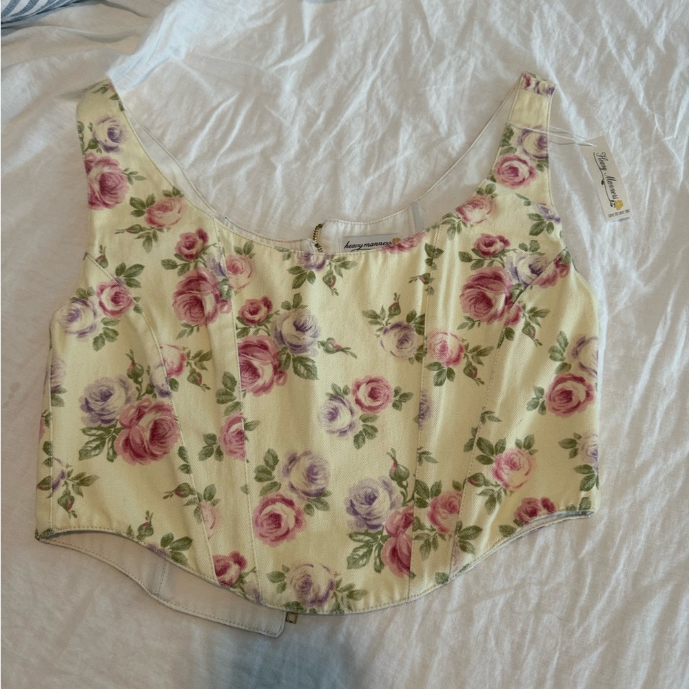 Heavy manners little besos corset baby floral